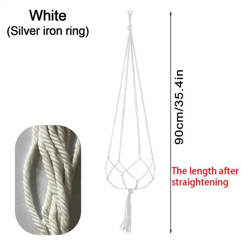 Creative Macrame Suspension Plant Pot Hanging Basket for Home Decor
