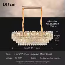Modern LED Ceiling Hanging Lamp Living Room Designer Luxury Circular Dining Table Pendant Lighting Crystal High Chandelier