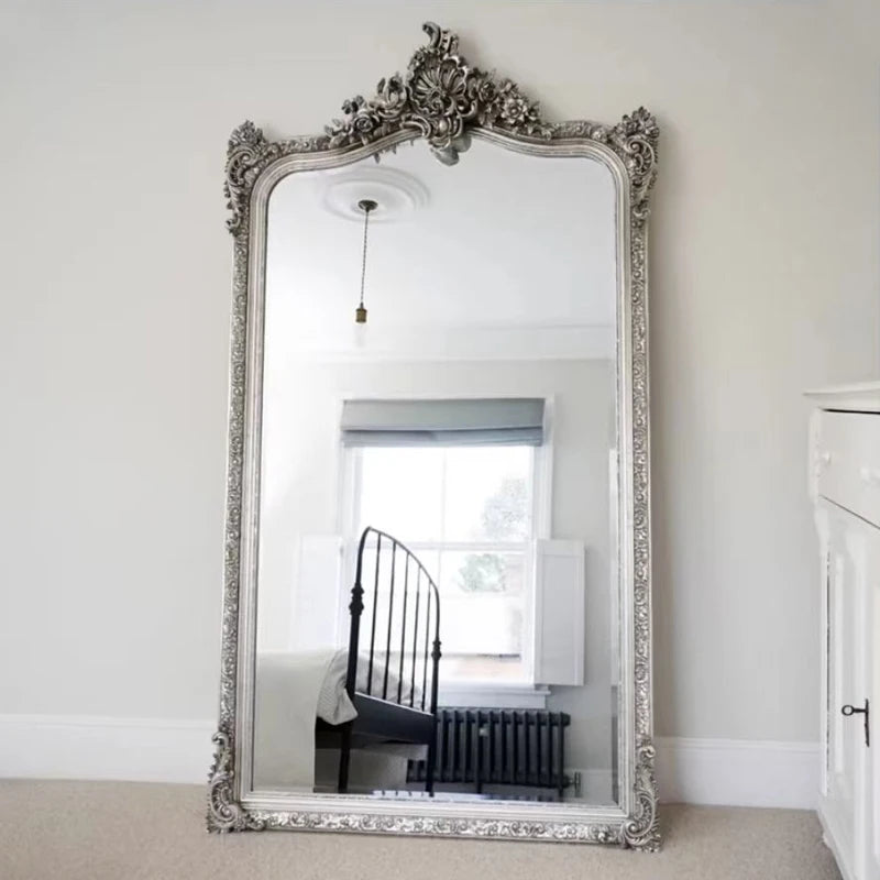 Modern Luxury Full Body Floor Mirror Standing Ornament for Home Decor