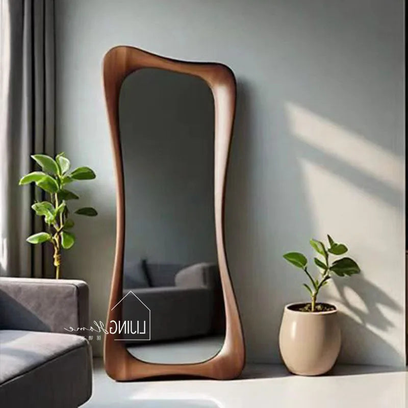 Nordic Luxury Full Length Floor Standing Mirror for Home Decor