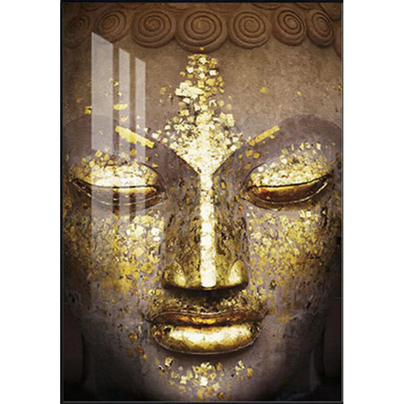 Modern Buddha Canvas Painting Poster for Home Decor