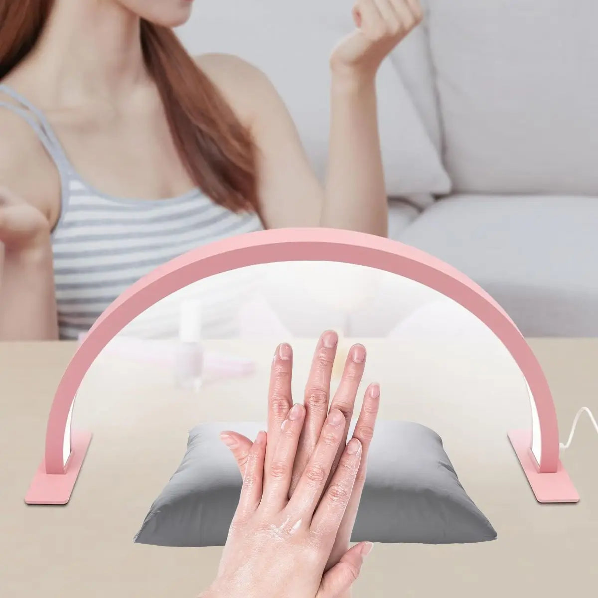 Crescent LED Nail Lamp USB Powered Dimmable Warm White