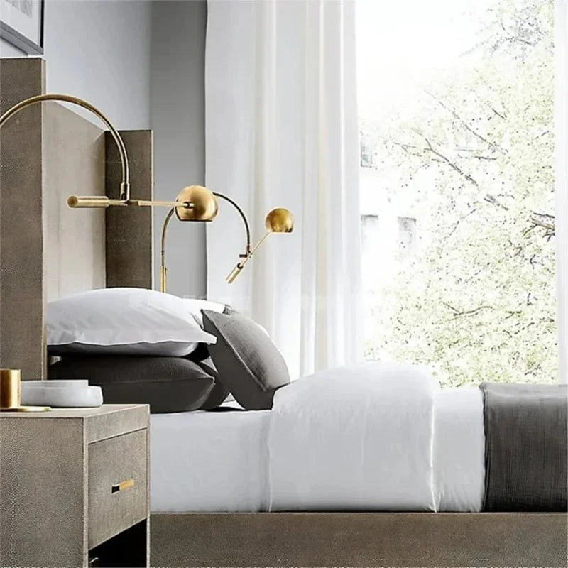 Modern Rotatable Long Arm Floor Lamp Living Room Bedroom Study Wall Light