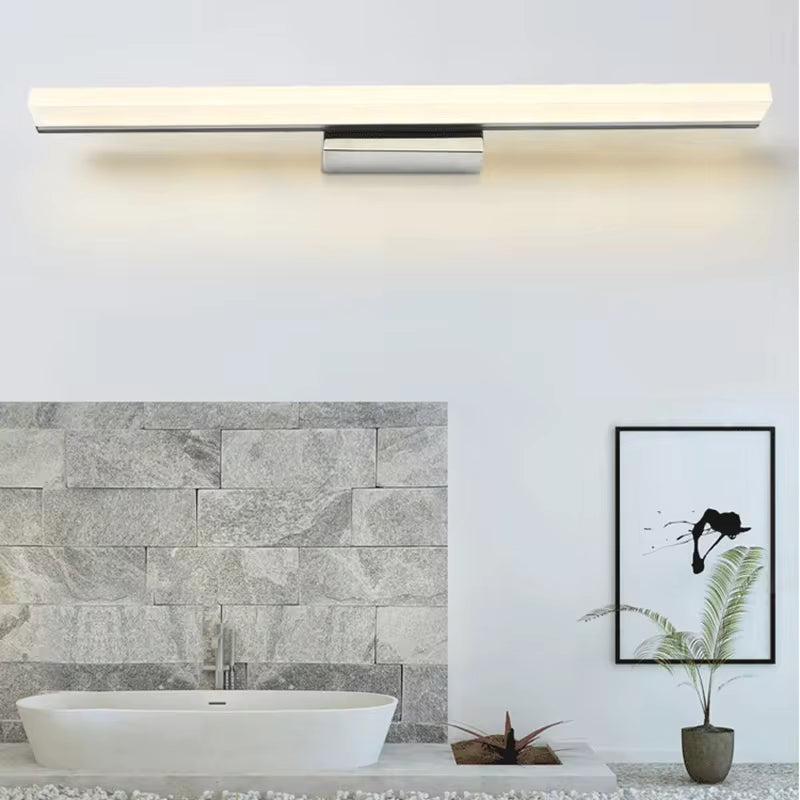 Simple Bathroom Wall Lamps Acrylic Lampshade Nordic Dressing Table Mirror Sconce Lights LED Home Decor Easy Installation Lustres