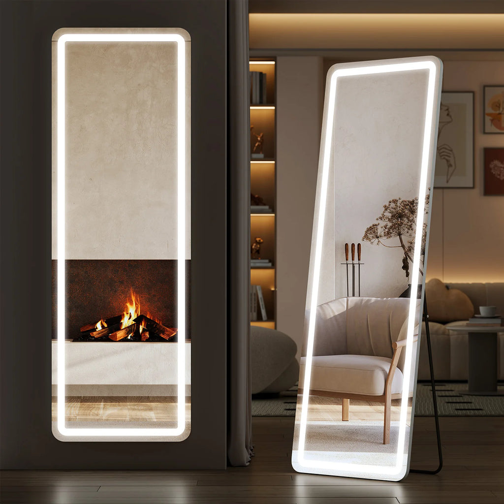 Modern Luxury Full Length Standing Floor Mirror for Home Decor