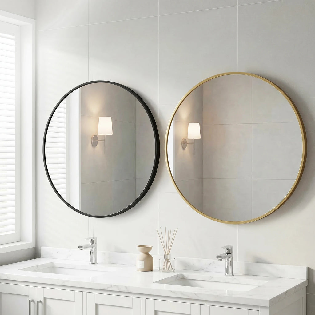 Modern Round Wall Hanging Mirror for Home Decor