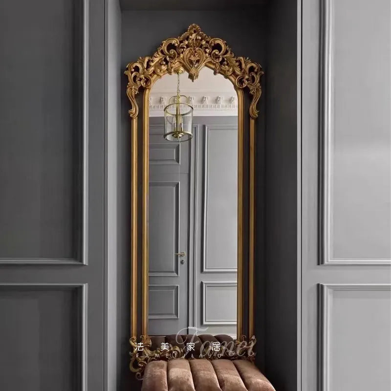 Modern Luxury Full Body Standing Floor Mirror for Living Room