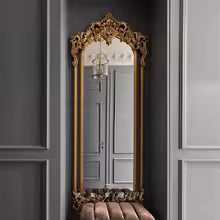 Modern Luxury Full Body Standing Floor Mirror for Living Room