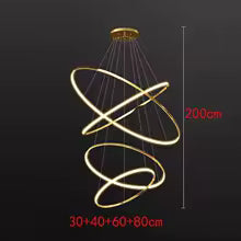Nordic Metal Multi-Light LED Pendant Chandelier for Living Room Dining Room