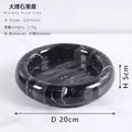 Creative Round Marble Fruit Plate Tabletop Ornament for Home Decor