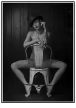 Nordic Sexy Female Model Canvas Painting Poster for Home Decor