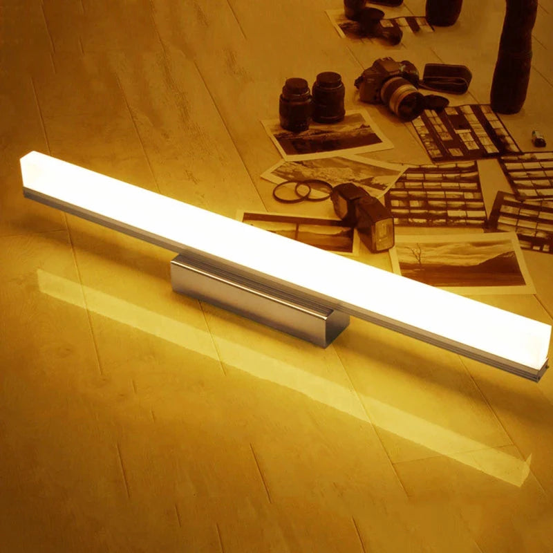 Simple Bathroom Wall Lamps Acrylic Lampshade Nordic Dressing Table Mirror Sconce Lights LED Home Decor Easy Installation Lustres