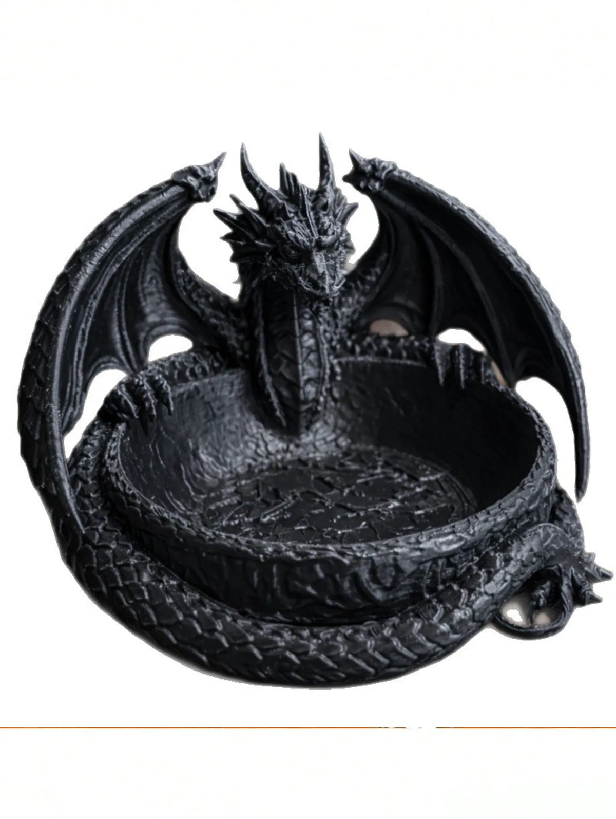 Gothic Fantasy Dragon Plastic Jewelry Tray Tabletop Ornament for Home Decor
