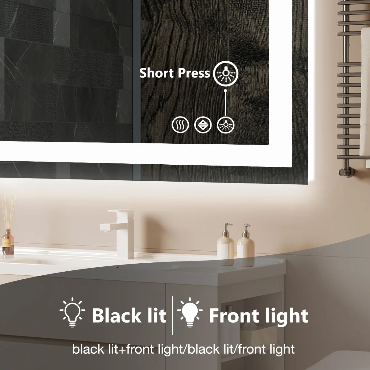 Modern Minimalist LED Bathroom Vanity Mirror for Living Room