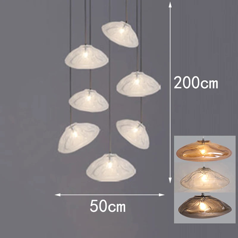 Modern 30-70 cm LED Pendant Light Dimmable CCT Kitchen Island Chandelier