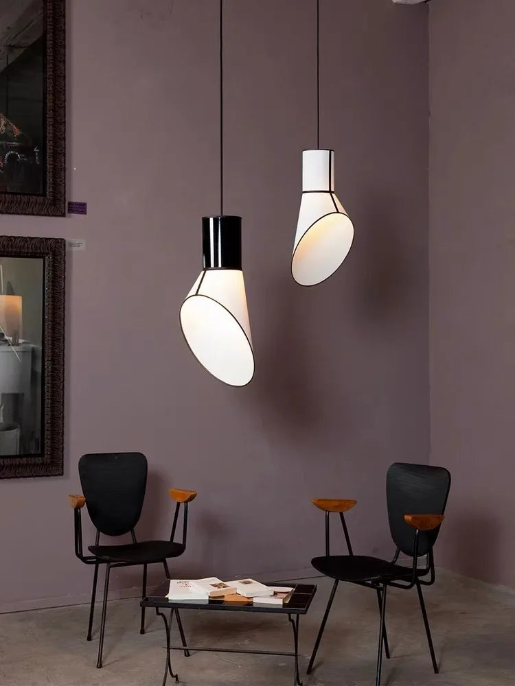 Nordic Fabric Horn Pendant Lamp Modern Chandelier