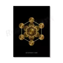 Sacred Geometry Golden Ratio Canvas Painting Poster for Home Decor