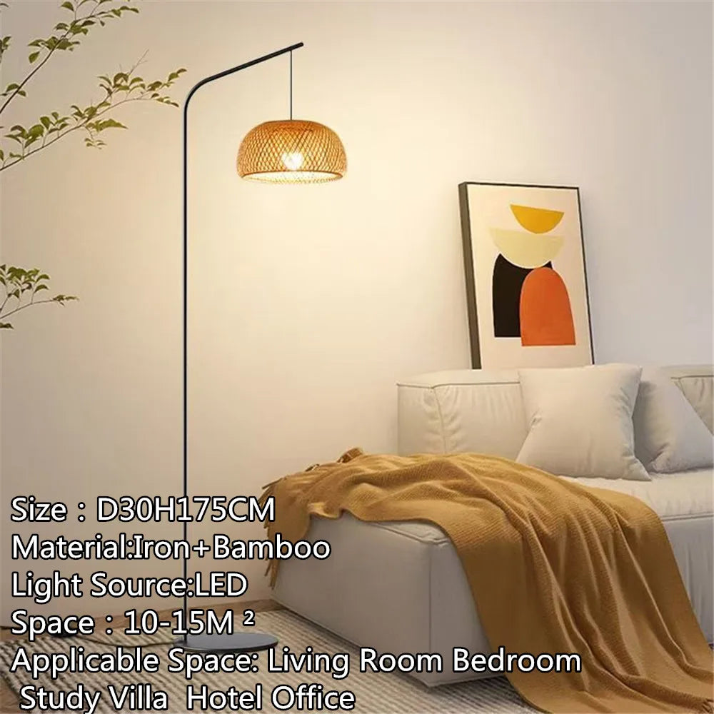 Modern Art Multicolor Glass LED Floor Lamp for Living Room Bedroom