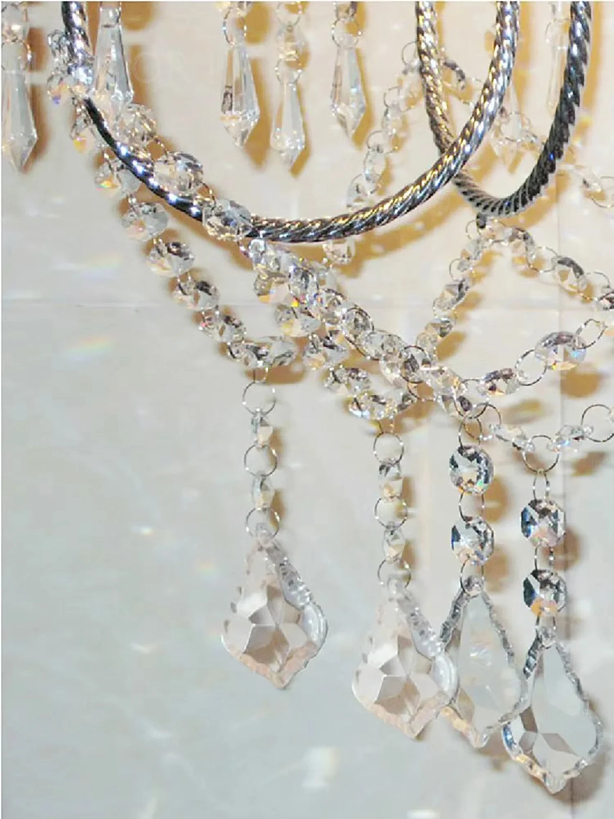 Luxury Crystal Floor Lamp with LED Bulbs for Living Room Bedroom