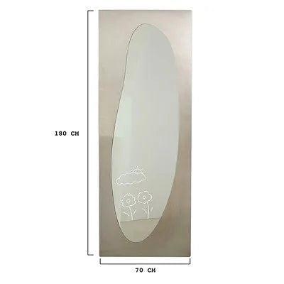 Modern Stainless Steel Full Length Floor Standing Mirror for Home Decor