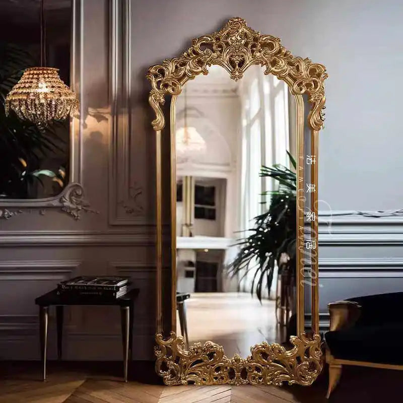 Modern Luxury Full Body Standing Floor Mirror for Living Room