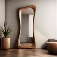 Nordic Luxury Full Length Floor Standing Mirror for Home Decor