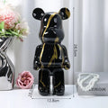 28cm Nordic Resin Bear Statue Figurine for Tabletop Decor