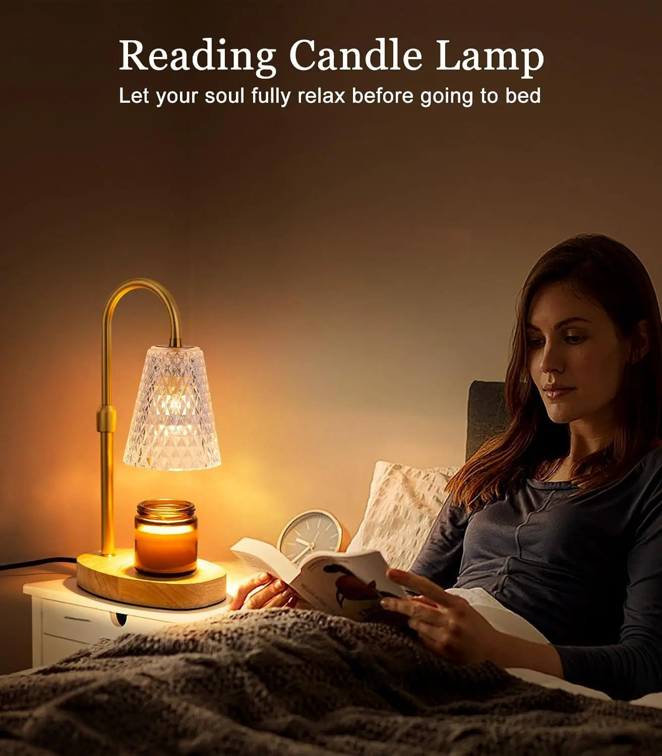 Timer Dimmable Candle Warmer Lamp Home Decor