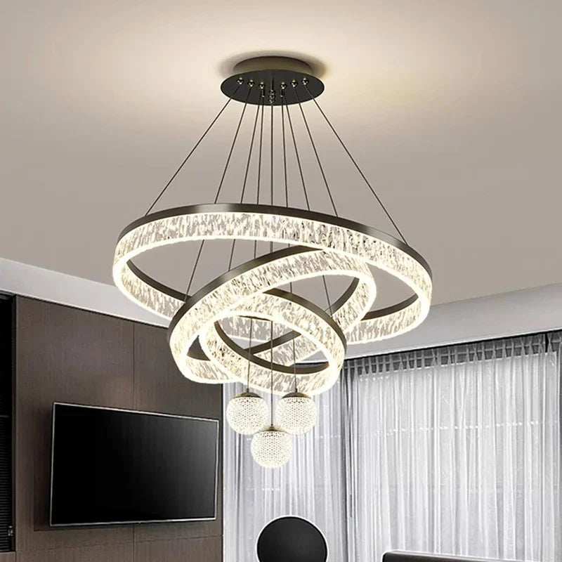 Modern LED Pendant Light Adjustable Hanging Lamp Living Room Dining Table Home Decor Indoor Lighting