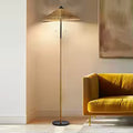 Modern 173 cm Rattan Floor Lamp Traditional Decorative Lighting for Living Room
