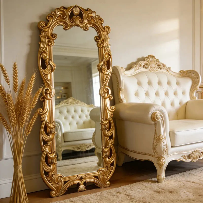 Luxury Full Length Floor Standing Mirror for Home Decor