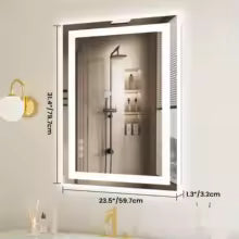 Modern Minimalist LED Bathroom Vanity Mirror for Living Room