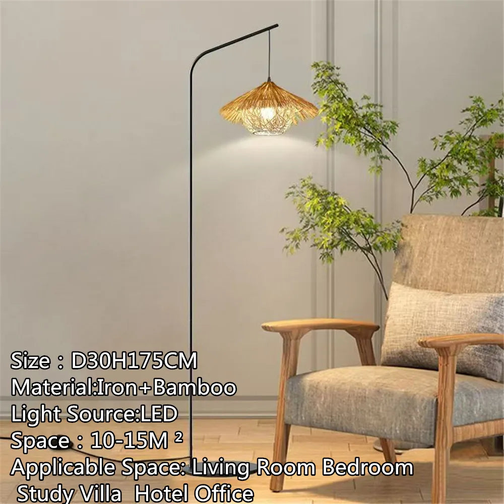 Modern Art Multicolor Glass LED Floor Lamp for Living Room Bedroom