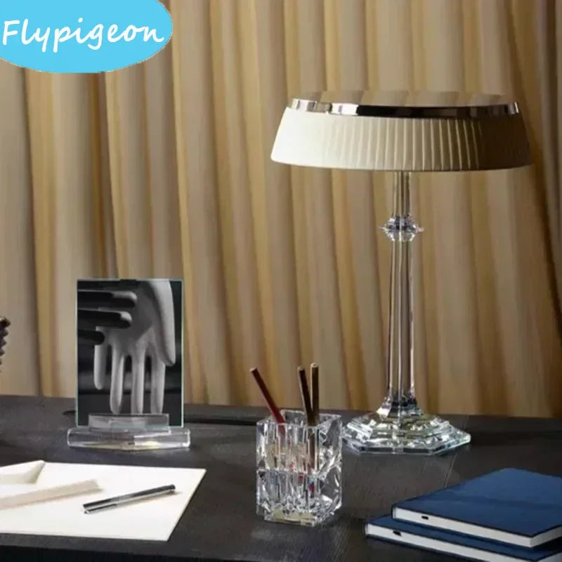 Nordic Crystal LED Desk Lamp Dimmable Warm Light