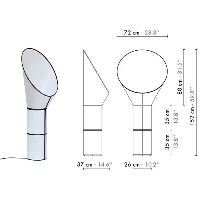 Nordic Fabric Horn Pendant Lamp Modern Chandelier