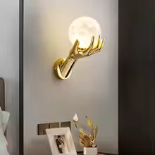 Modern Resin Glass LED Wall Lamp Indoor Decorative Lighting Living Room Study Corridor Bedside