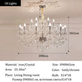 Luxury Crystal LED Ceiling Pendant Light for Living Room Villa