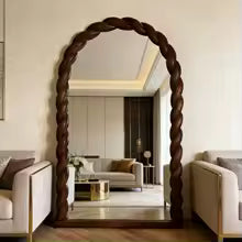 Nordic Luxury Full Length Floor Standing Mirror for Home Decor