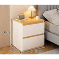 Modern Wooden Bedside Table with Storage Drawers