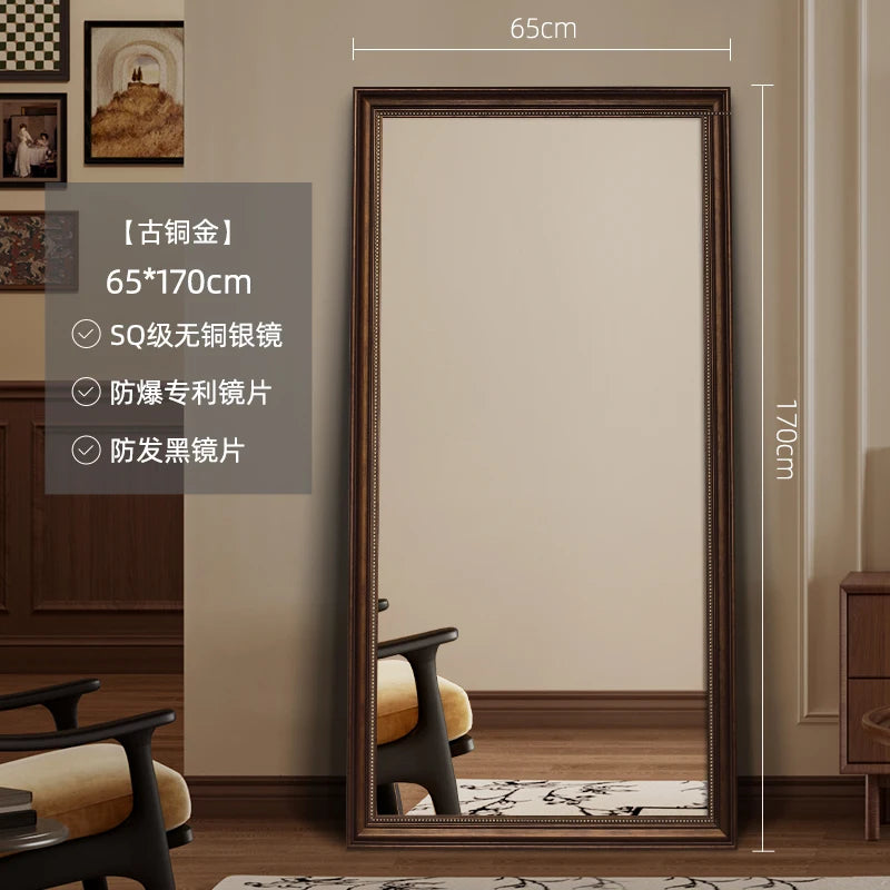 Modern Luxury Full Length Standing Floor Mirror for Home Decor