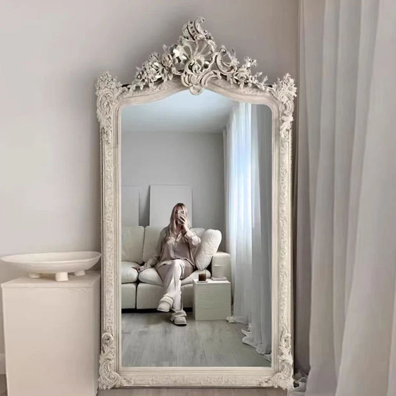 Modern Luxury Full Body Floor Mirror Standing Ornament for Home Decor