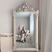 Modern Luxury Full Body Floor Mirror Standing Ornament for Home Decor