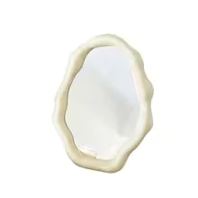 Modern Irregular Cloud Folding Desktop Vanity Mirror for Home Decor
