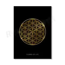 Sacred Geometry Golden Ratio Canvas Painting Poster for Home Decor