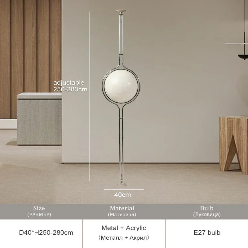 Nordic Minimalist Ball Bedside LED Floor Lamp Ceiling Chandelier Art Hanging Pendant Light Home Decor