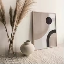 Abstract Color Block Canvas Poster for Bedroom Living Room