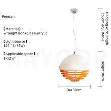 Modern Industrial Floor Lamp Iron Glass Stone Living Room Sofa Side Decoration Standing Light Home Desk Kitchen Pendant E27