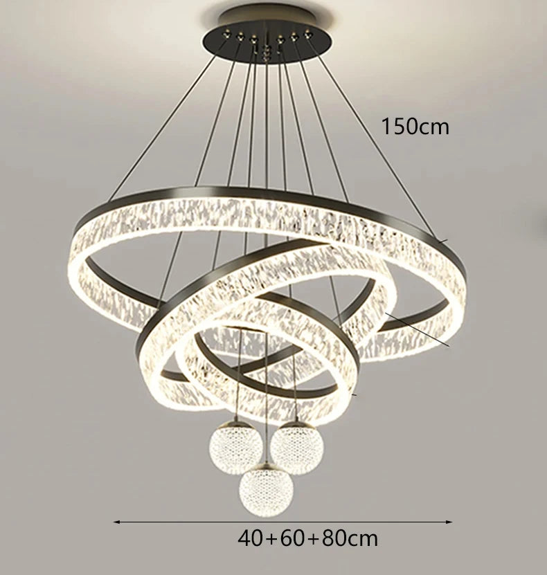 Modern LED Pendant Light Adjustable Hanging Lamp Living Room Dining Table Home Decor Indoor Lighting