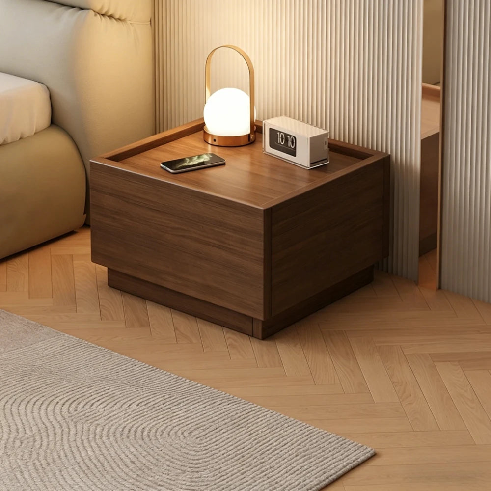 Modern Bedside Table with Storage Free Combination Nightstand Accent Cabinet for Bedroom