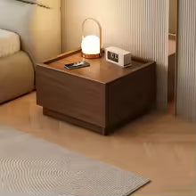 Modern Bedside Table with Storage Free Combination Nightstand Accent Cabinet for Bedroom